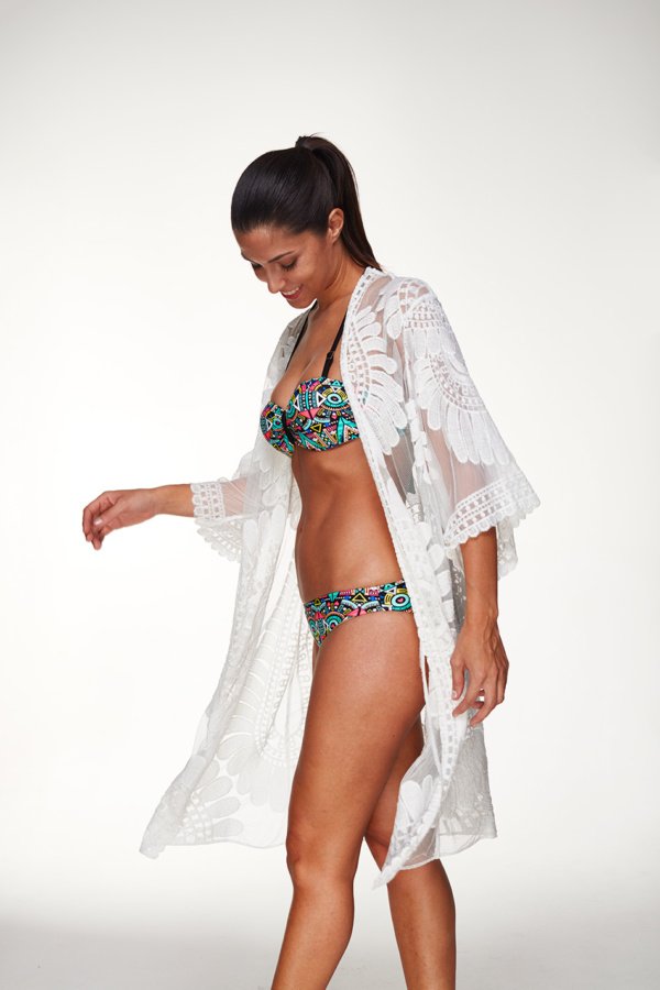 Floral Lace Beach Cover Up 5