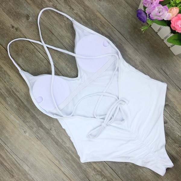 High Cut Backless Swimsuit 4